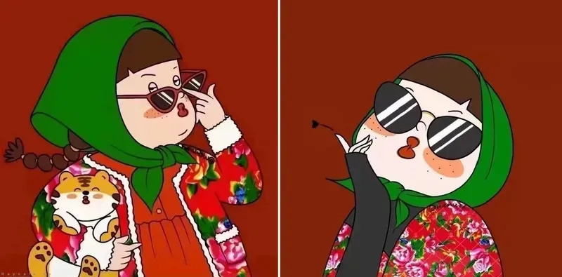 Thể hiện sự gắn bó qua cặp anime cho 2 người dễ thương và đầy màu sắc