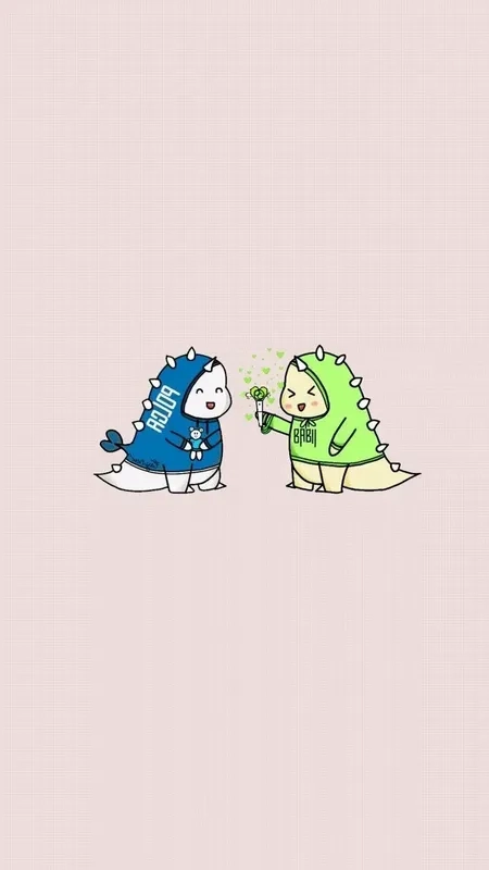 Tạo avatar đôi khủng long cute để bạn và người yêu thêm phần đáng yêu và ngộ nghĩnh