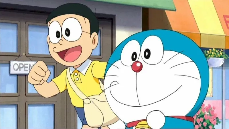 Những hình vẽ Doraemon và Nobita mang đến vẻ đẹp trong từng nét vẽ, thể hiện sự gần gũi và dễ thương của hai nhân vật.