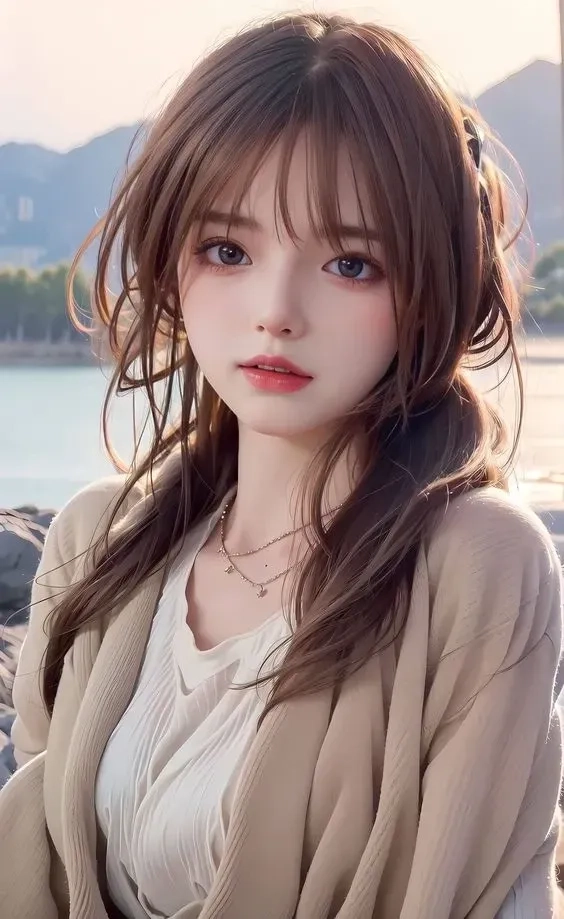 Anime gái xinh cute thể hiện phong cách dễ thương, tươi sáng.