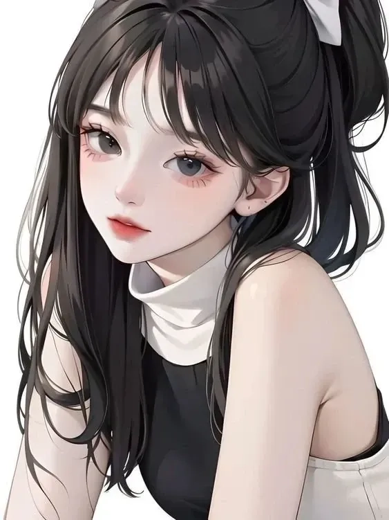 Ảnh anime cô gái đeo kính, thu hút ánh nhìn với vẻ thông minh.
