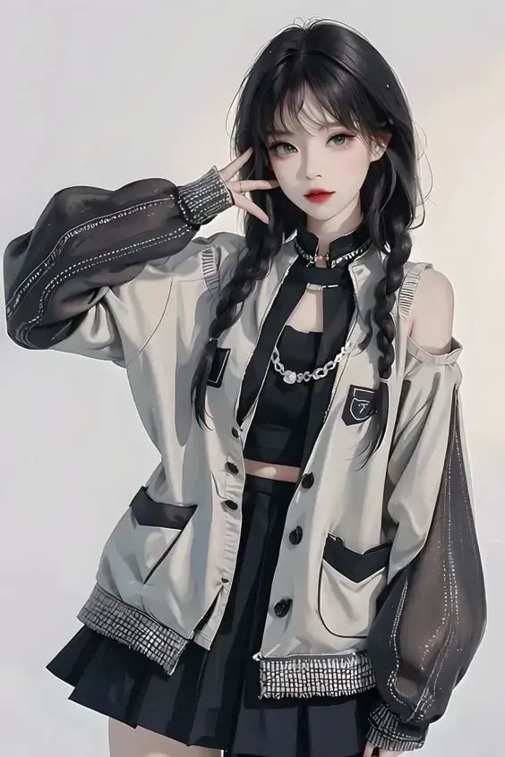 Gái xinh anime đẹp, tạo ấn tượng mạnh với vẻ ngoài hoàn hảo.