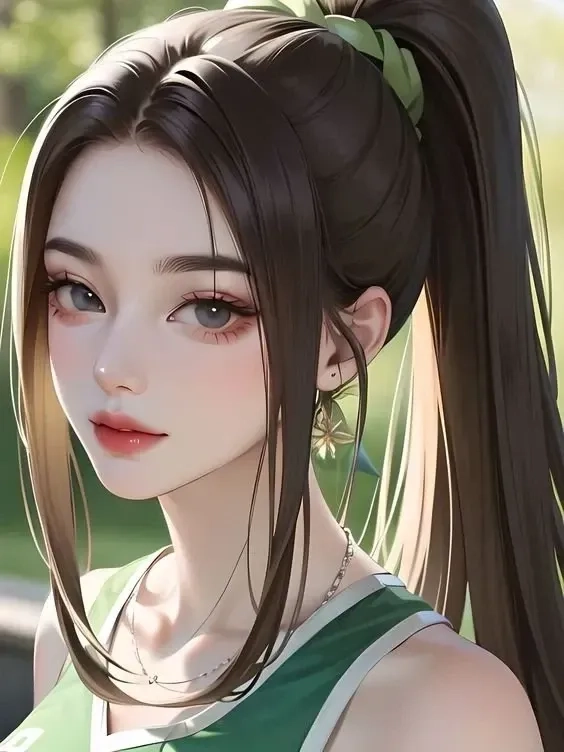 Anh con gái cute, tạo phong cách dễ thương và năng động.