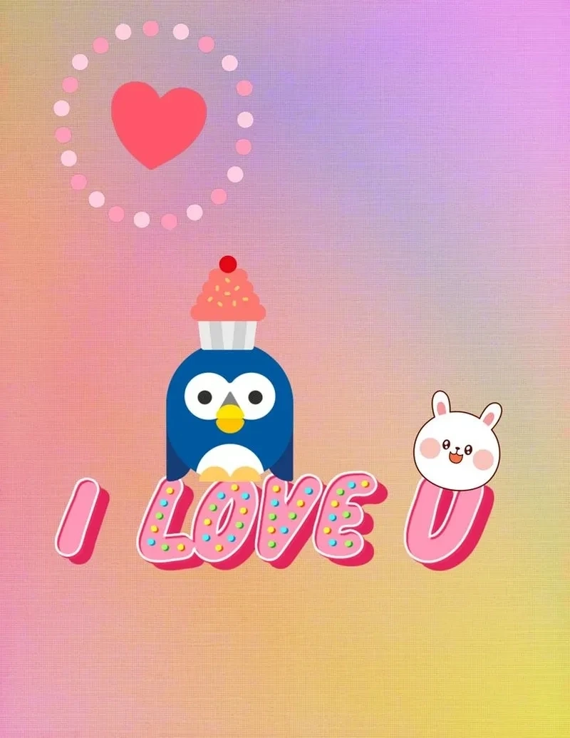 Tạo thêm điểm nhấn với love meme cute dễ thương.