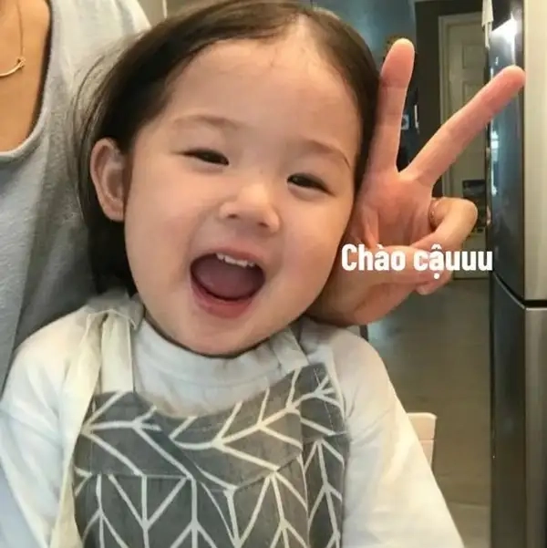 Lời chào đáng yêu với meme chào cậu cực cuốn hút.