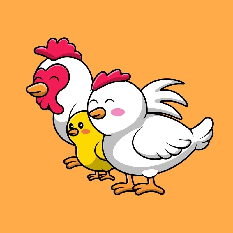 Gà con meme ngộ nghĩnh, điểm nhấn đáng yêu cho ngày mới.