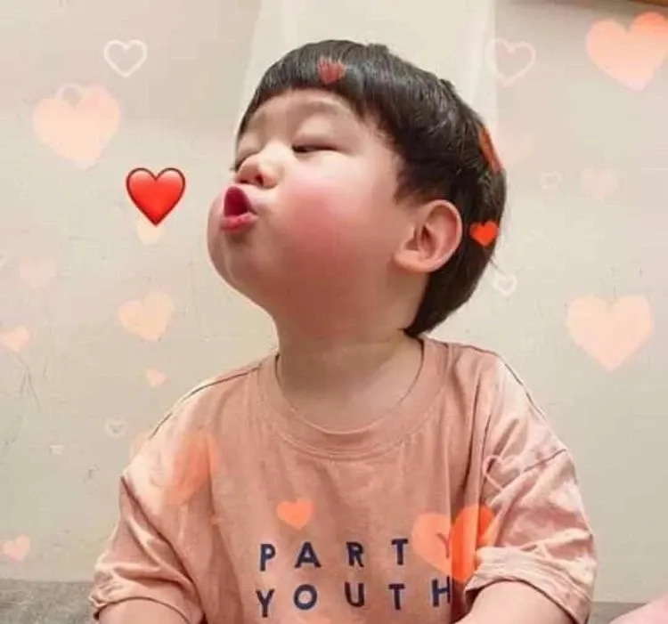 Thêm chút yêu thương bằng meme mèo i love you cực dễ thương.
