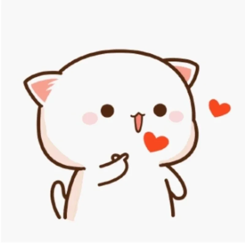 Mèo meme trái tim là hình ảnh đơn giản nhưng đầy ắp tình cảm và sự dễ thương.