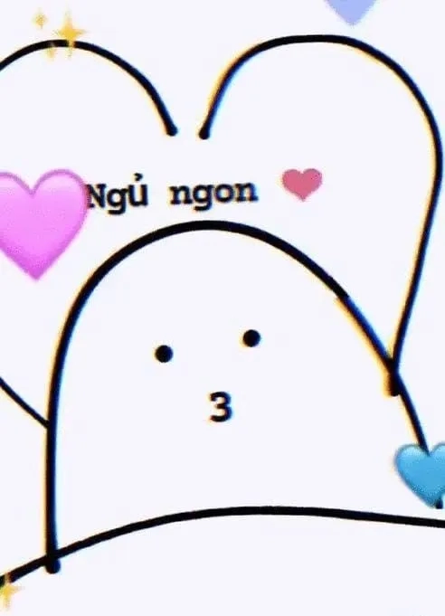 Meme chúc ngủ ngon cute dễ thương, khiến bạn muốn ngủ ngay.