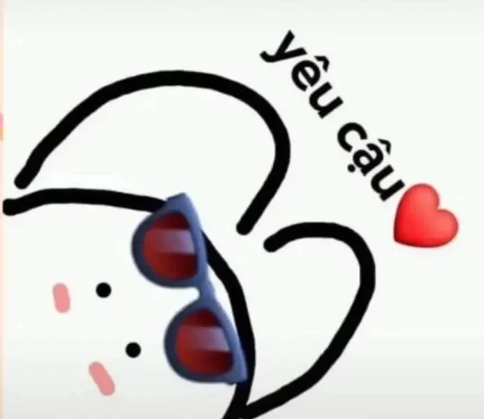 Thể hiện sự yêu thương bằng ảnh meme bắn tim dễ thương và đáng yêu.