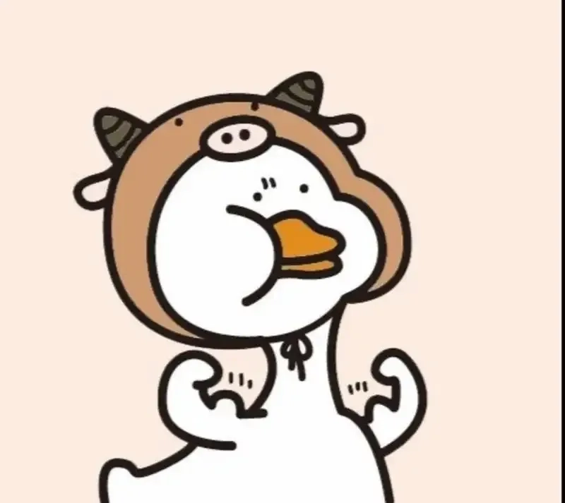 Meme con vịt chu mỏ hài hước và ngập tràn năng lượng vui vẻ.