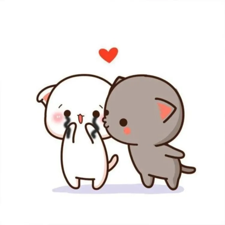 Meme tình yêu cực kỳ dễ thương, khiến bạn cảm thấy yêu đời hơn.