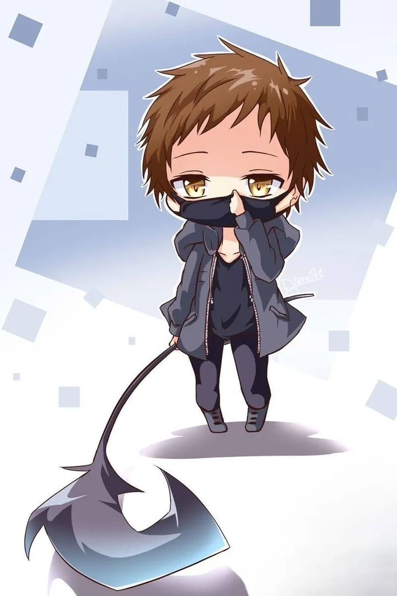 Xem ngay ảnh anime chibi lạnh lùng cực chất và cá tính
