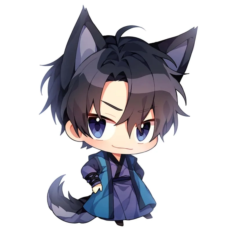 Tải ngay ảnh anime chibi cute nam siêu dễ thương cho màn hình