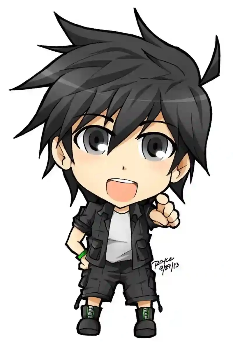 Hình ảnh chibi cute ngầu chất lừ dành cho tín đồ anime cá tính