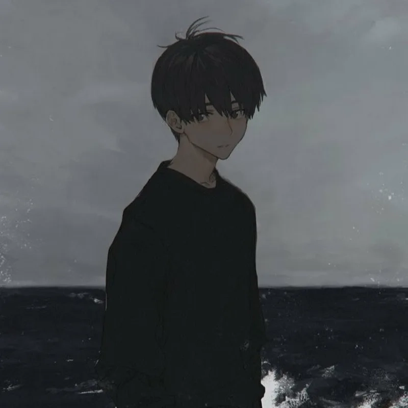 Xem ngay hình ảnh anime nam buồn lặng lẽ và sâu lắng