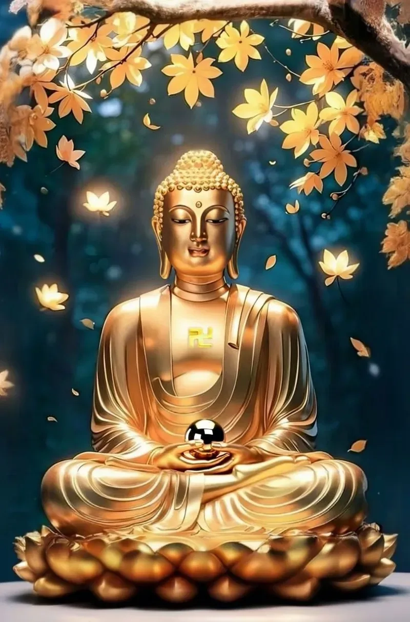 Ảnh phật a di đà đẹp mang năng lượng tịnh độ tươi sáng