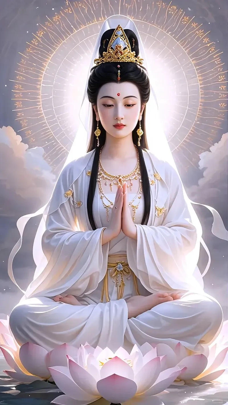 Hình ảnh phật giáo nhẹ nhàng lan tỏa yêu thương và trí tuệ