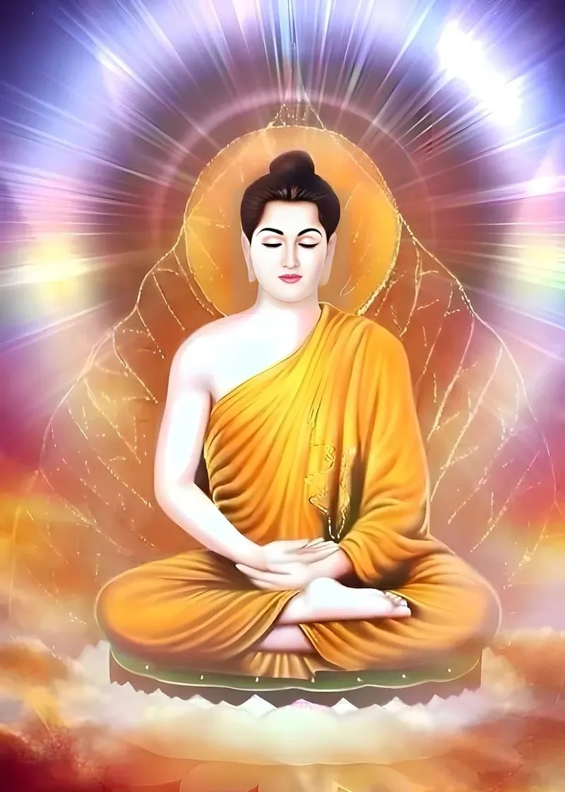 Ảnh phật thích ca mâu ni truyền cảm hứng sống thiện lành