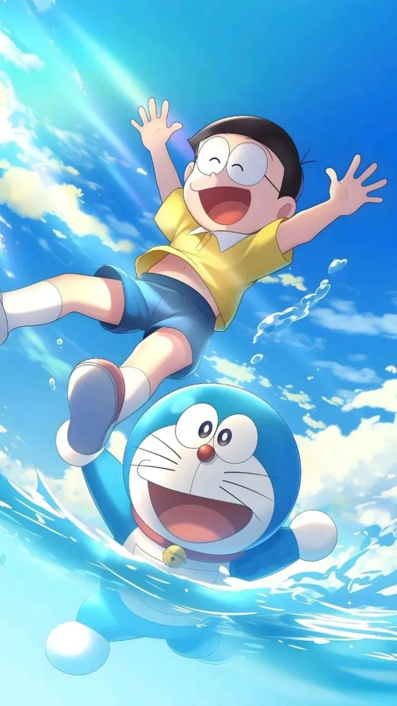 Ngắm nhìn doraemon cute phô mai que dễ thương ngọt ngào
