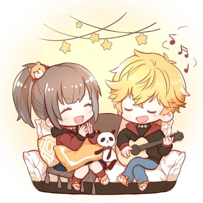 Tải ngay hình nền anime cặp đôi cute cực dễ thương cho điện thoại