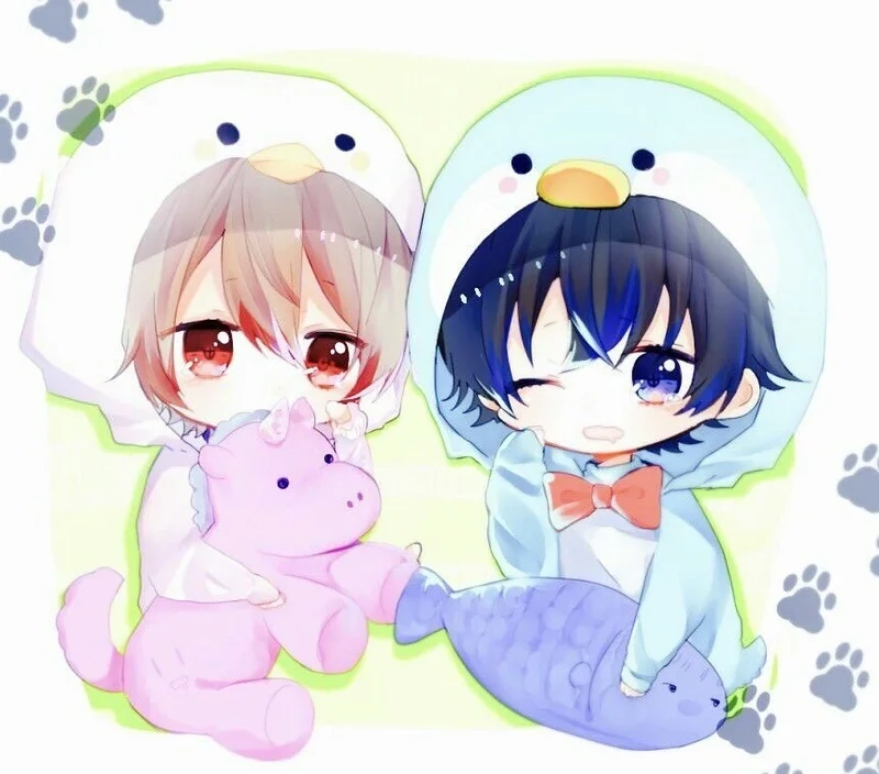 Ngắm nhìn ảnh cặp đôi anime chibi cute siêu đáng yêu