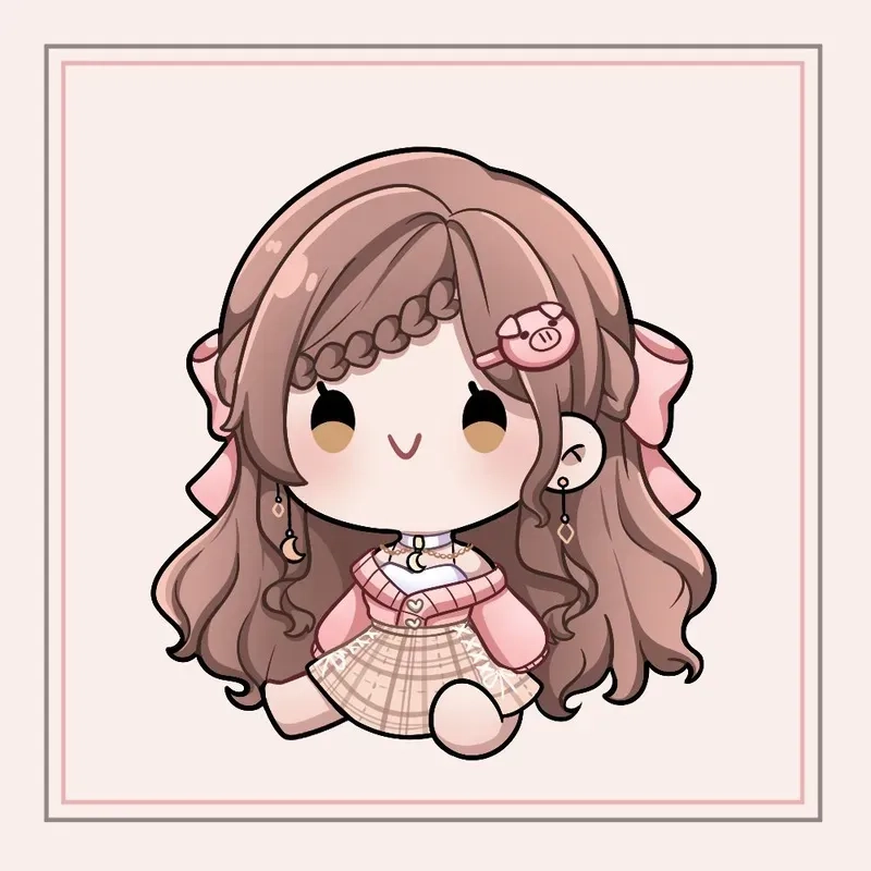 Hình ảnh chibi nữ cute ngầu vừa đáng yêu vừa cá tính chuẩn style hot