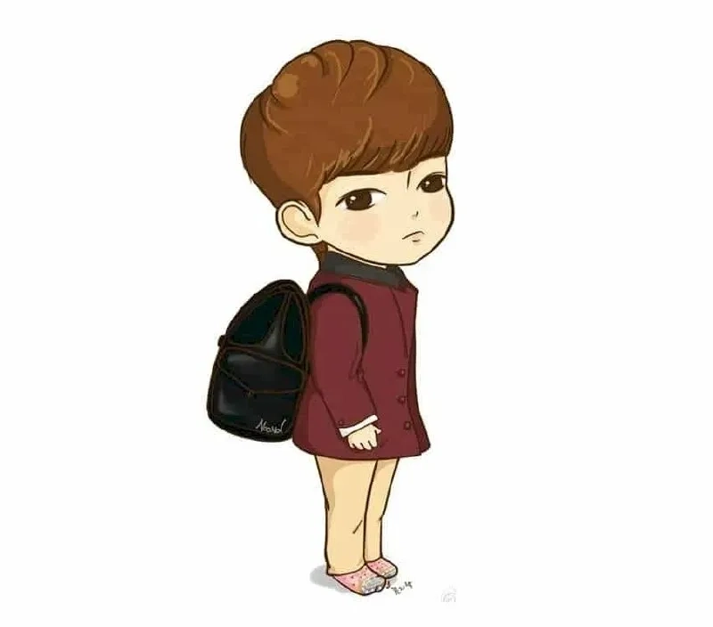 Hình ảnh chibi nam cute de vẽ đơn giản cực dễ thương ai cũng vẽ được