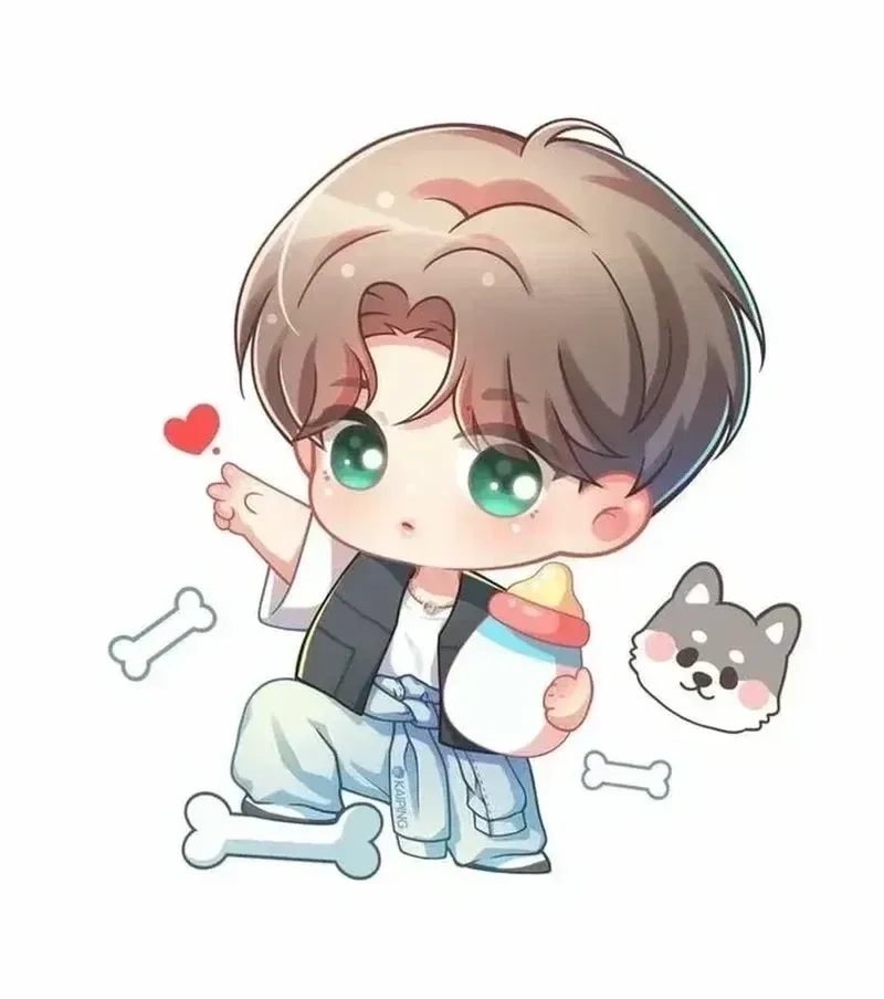 Anime chibi nam ngầu chất lừ siêu cuốn hút dành cho fan yêu thích anime