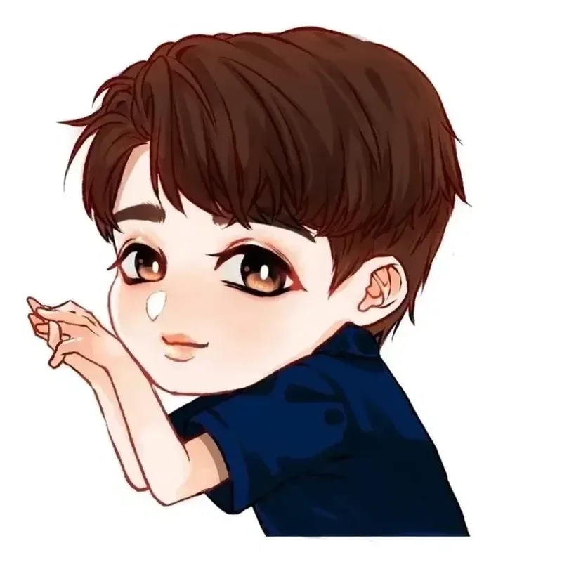Avatar chibi nam ngộ nghĩnh dễ thương chuẩn gu fan anime trên mạng