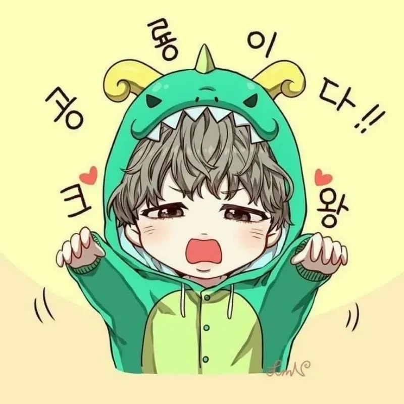 Ảnh chibi nam ngầu phong cách mạnh mẽ dành cho tín đồ yêu thích anime