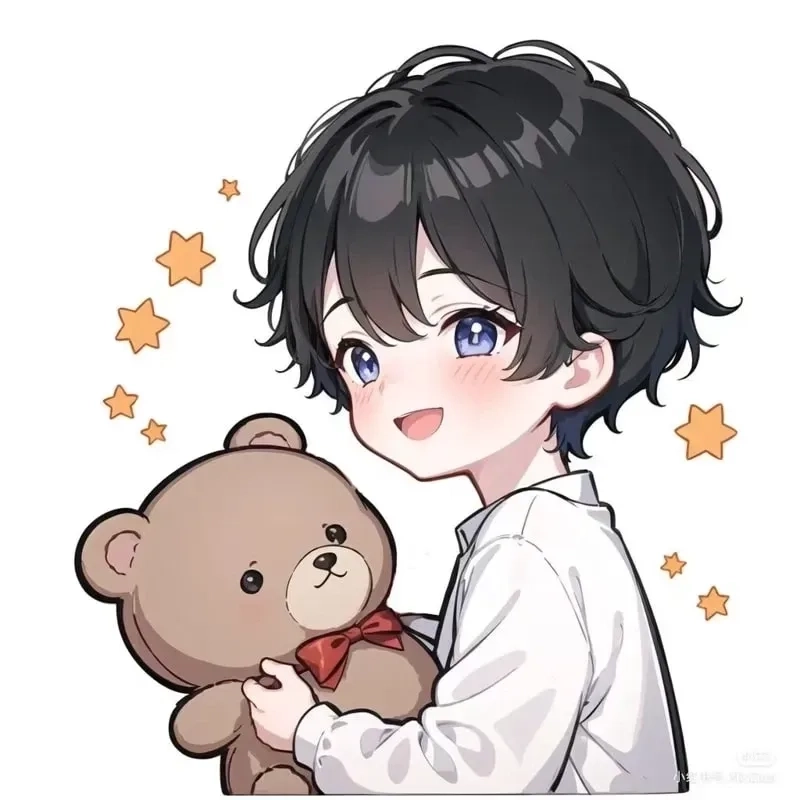 Ảnh nam chibi cute siêu dễ thương dành cho avatar mạng xã hội nổi bật