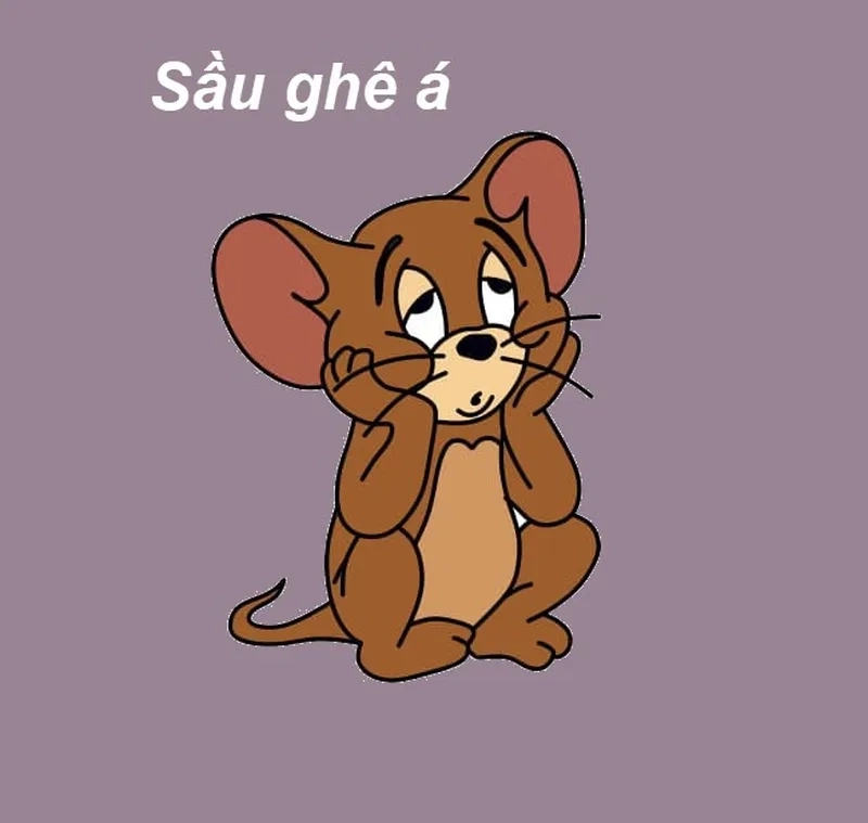 Đầy cảm xúc với meme chuột jerry khóc siêu đáng thương