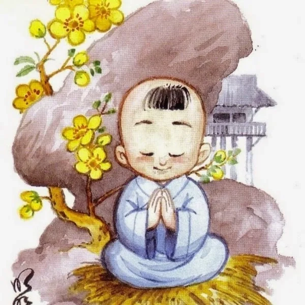 Ảnh chú tiểu hoạt hình được nhiều người yêu thích