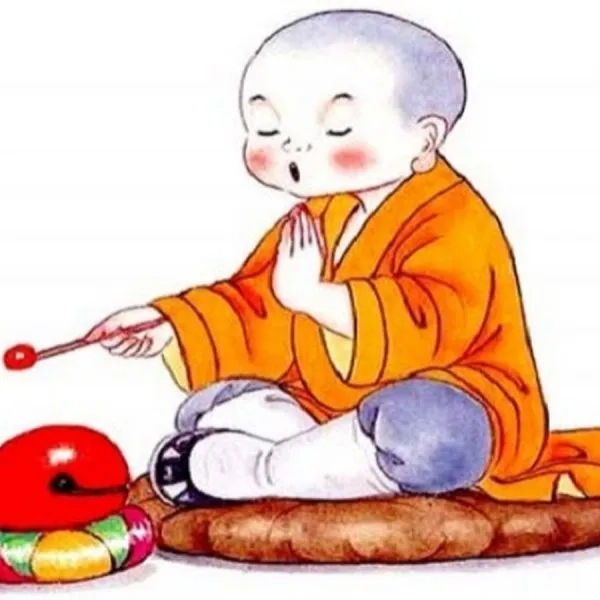 Ảnh chú tiểu nhỏ mang nét hồn nhiên trong sáng