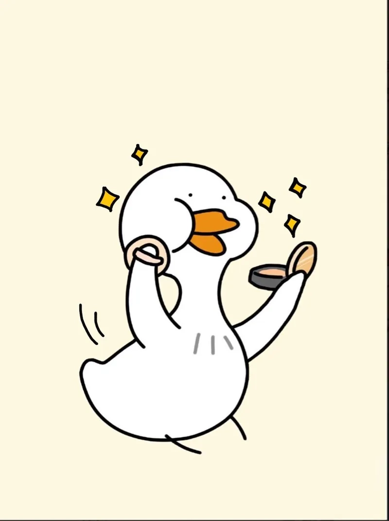 Hình nền con vịt trắng phù hợp trang trí màn hình