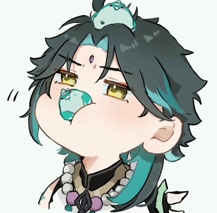 Xiao chibi genshin impact nhìn rất bắt mắt