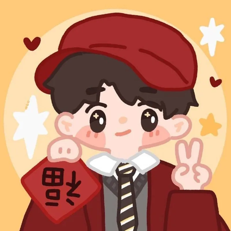 Ảnh anime tết đôi ngọt ngào ngày đầu năm