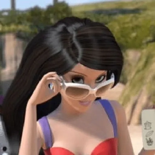 Barbie meme gif dùng chia sẻ trò chuyện