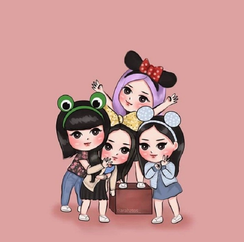 Chibi blackpink dễ thương phong cách trẻ trung