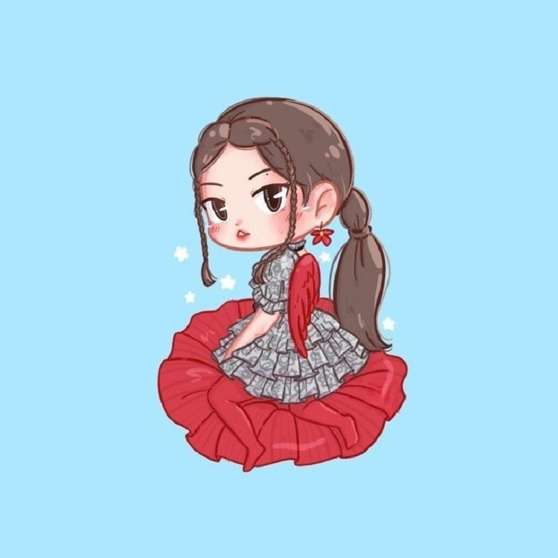 Ảnh blackpink chibi phong cách đáng yêu nổi bật