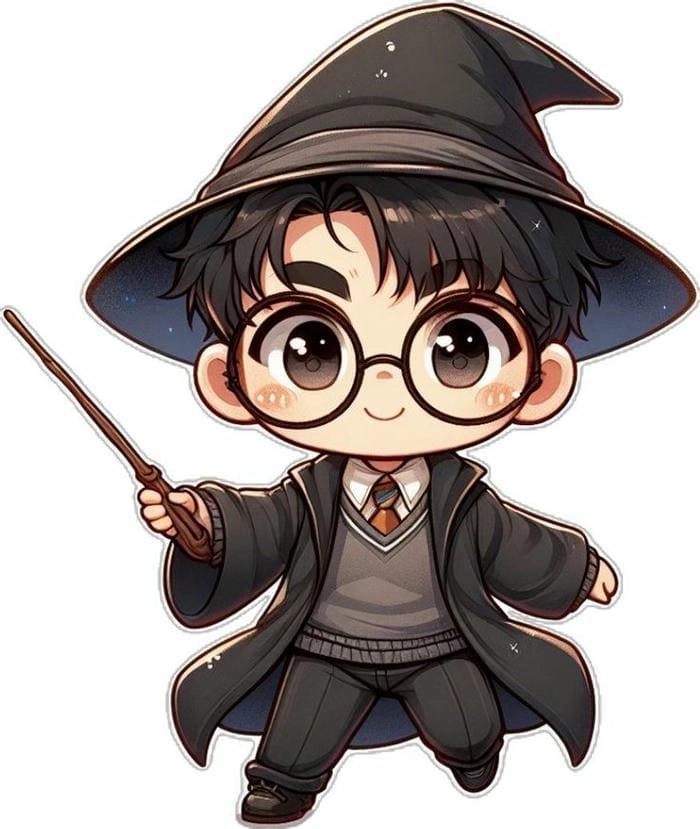 Harry potter chibi background dễ thương cho máy
