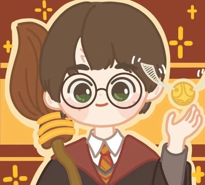 Harry potter chibi christmas ấm áp vui nhộn