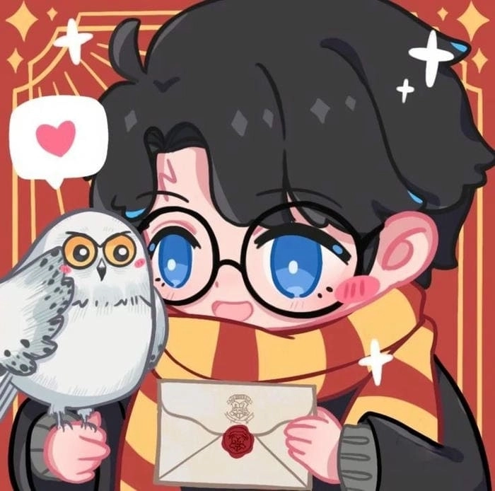 Harry potter chibi clipart dễ thương sáng tạo