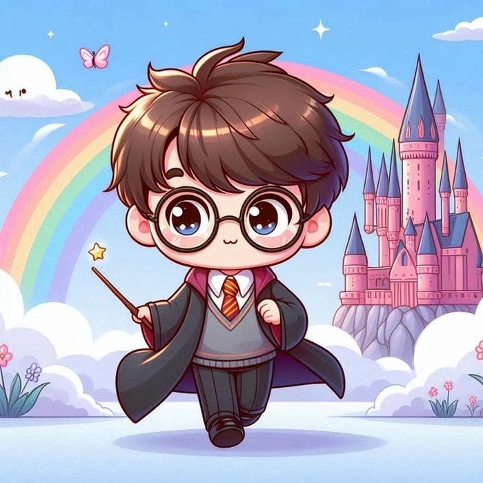 Hình ảnh harry potter chibi dễ thương nổi bật
