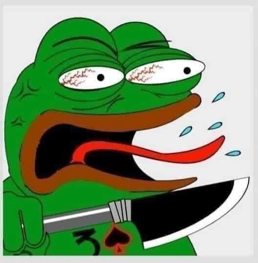 Meme ếch xanh đấm thể hiện tức tối vui