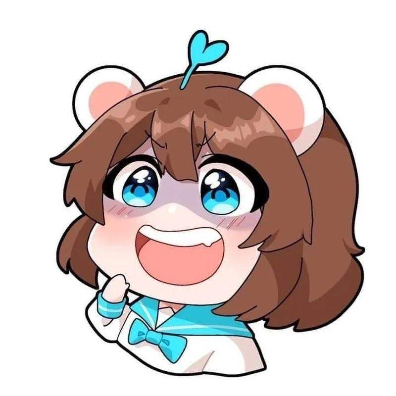 Chibi cute ảnh simmy mang cảm giác vui vẻ