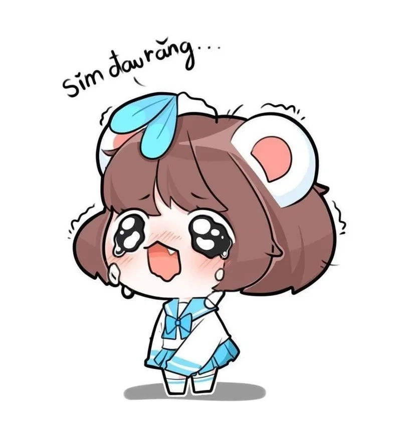 Hình mèo simmy chibi rất phù hợp làm avatar