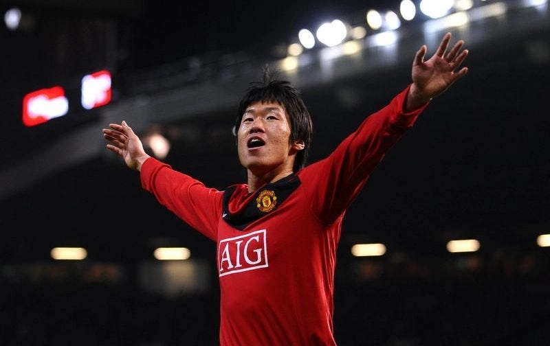 Man united park ji sung máy quét tuyến giữa