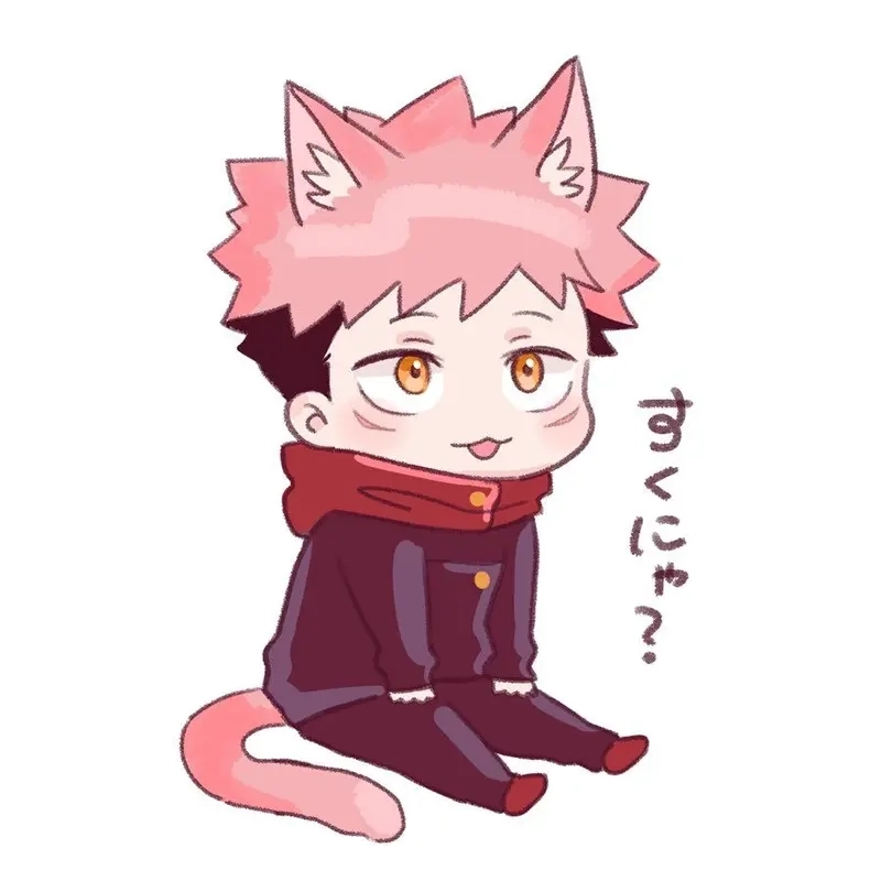 Anime sukuna chibi mang phong cách hoạt hình